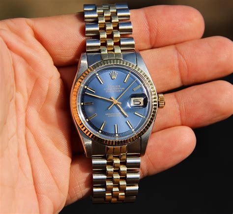 Rolex watch blue dial